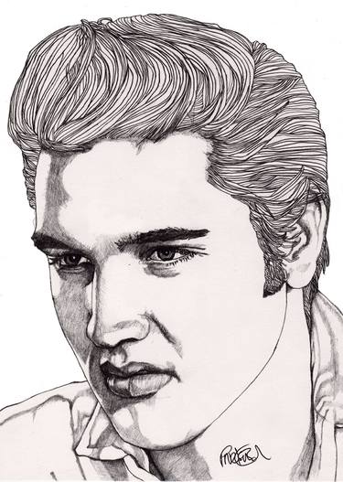 Original Illustration Pop Culture/Celebrity Drawings by Paul Nelson-Esch