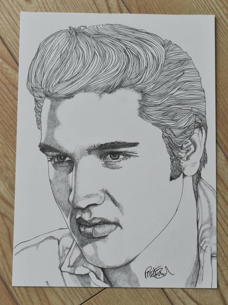Original Illustration Pop Culture/Celebrity Drawing by Paul Nelson-Esch
