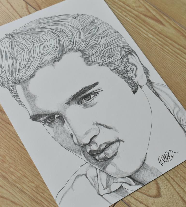 Original Illustration Pop Culture/Celebrity Drawing by Paul Nelson-Esch
