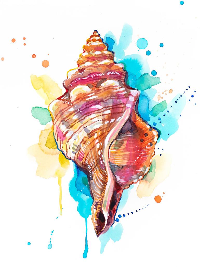 Seashell Painting by Slaveika Aladjova | Saatchi Art