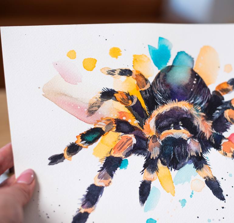 Original Abstract Animal Painting by Slaveika Aladjova