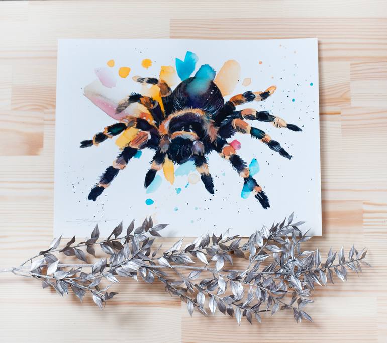 Original Abstract Animal Painting by Slaveika Aladjova