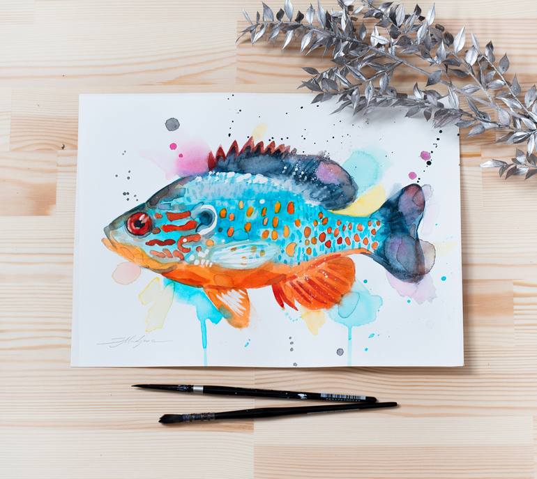 Original Abstract Animal Painting by Slaveika Aladjova