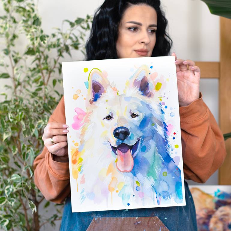 Original Abstract Animal Painting by Slaveika Aladjova