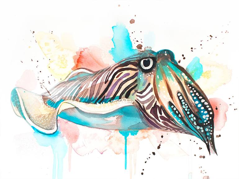Original Abstract Animal Paintings by Slaveika Aladjova