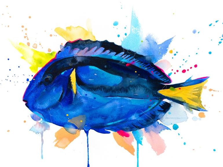 Original Abstract Animal Paintings by Slaveika Aladjova