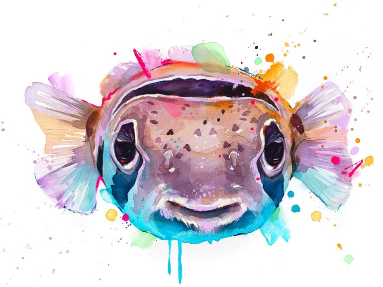 Original Abstract Animal Paintings by Slaveika Aladjova