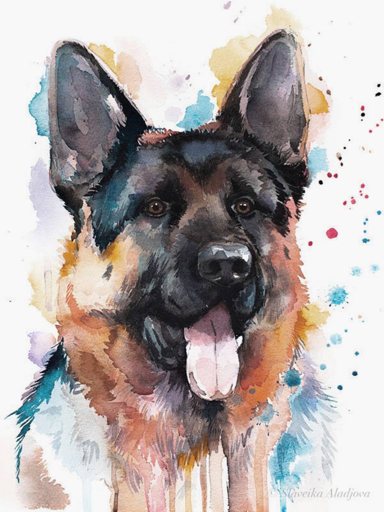 German store shepherd art