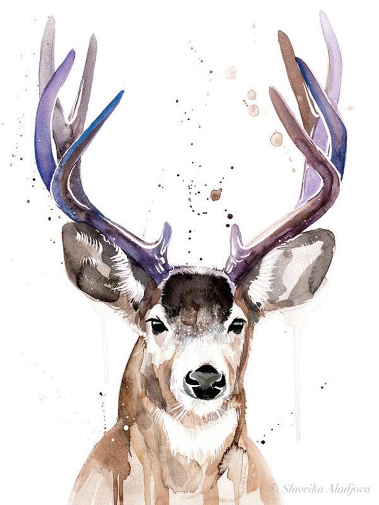 deer painting