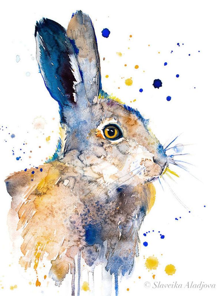 Rabbit painting deals