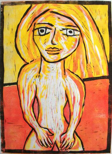 Original Expressionism People Printmaking by Alessandro Costantino