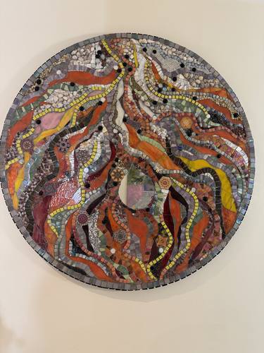 Original Abstract Expressionism Abstract Mixed Media by Shahla Mojarradi