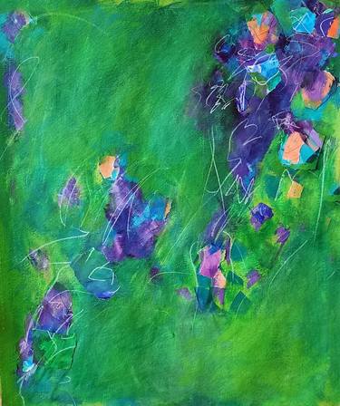Original Expressionism Abstract Mixed Media by Anne-Joëlle Galley