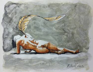 Print of Conceptual Body Drawings by Avihai Cohen