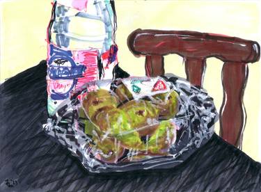 Original Illustration Still Life Drawings by Dan Diaconu