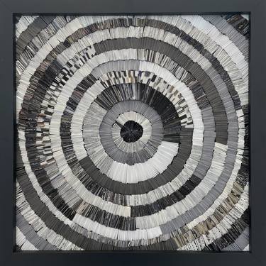 Original Portraiture Geometric Mixed Media by Toni Glotter