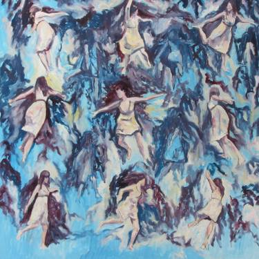 Print of Impressionism Nude Paintings by Juggy Pandit