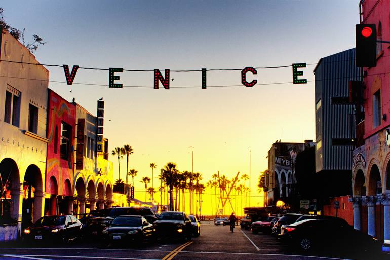 Venice Beach Sunset - Print