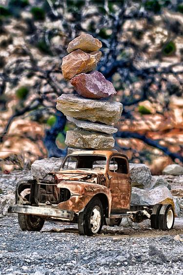 Tiny Truck Giant Rock Cairn thumb