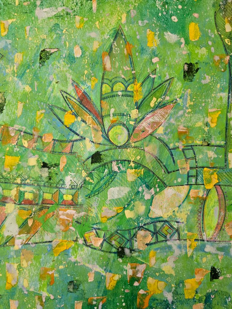 Original Cubism People Painting by Van Hovak