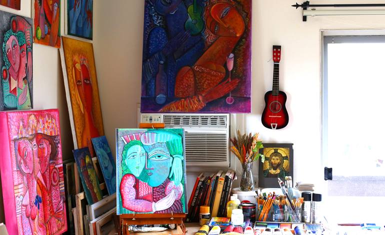 Original Cubism People Digital by Van Hovak