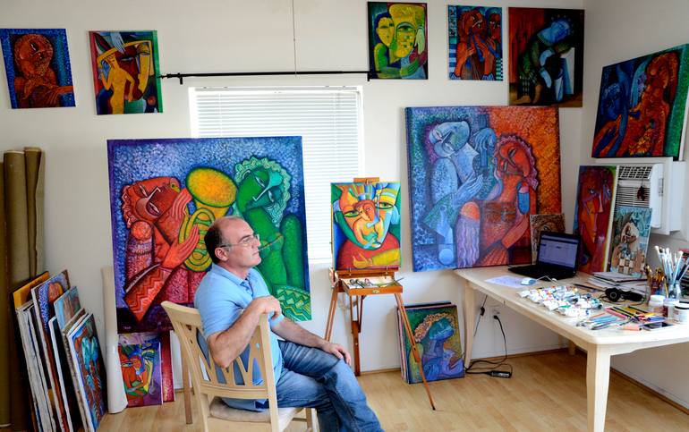 Original Cubism People Digital by Van Hovak