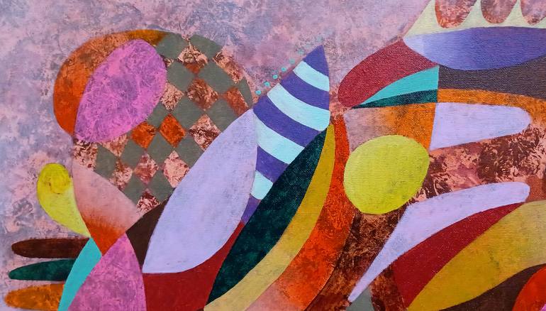 Original Abstract Expressionism Abstract Painting by Van Hovak