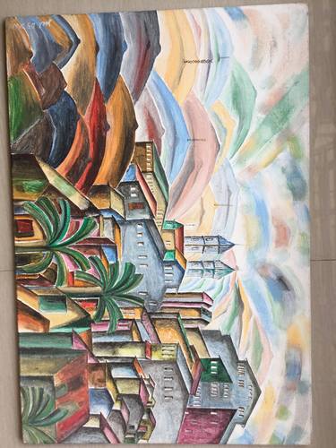Print of Cubism Fantasy Paintings by Prasenjit Dhar