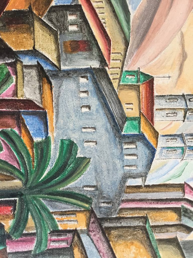 Original Cubism Fantasy Painting by Prasenjit Dhar