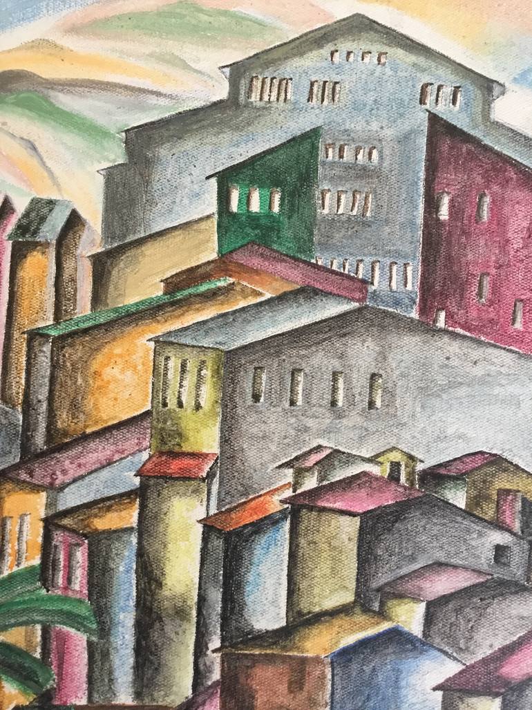 Original Cubism Fantasy Painting by Prasenjit Dhar