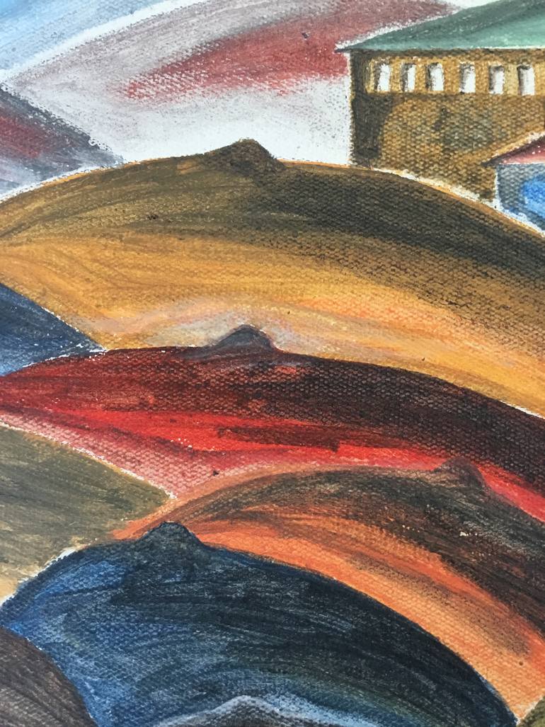 Original Cubism Fantasy Painting by Prasenjit Dhar