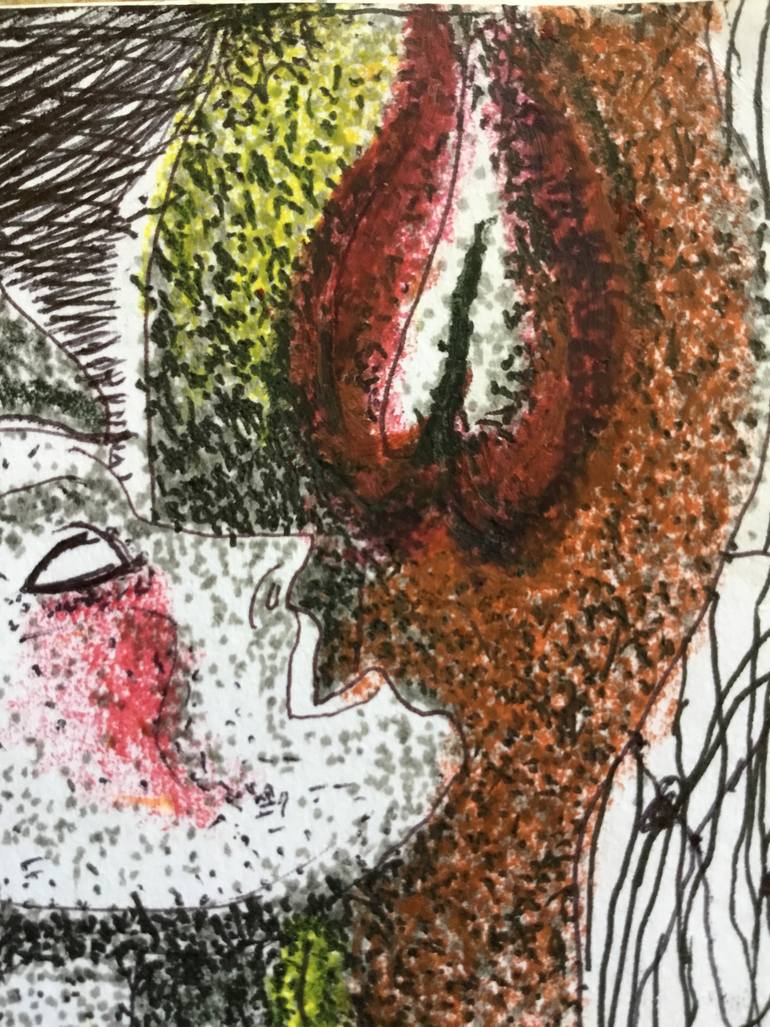 Original Surrealism Erotic Drawing by Prasenjit Dhar