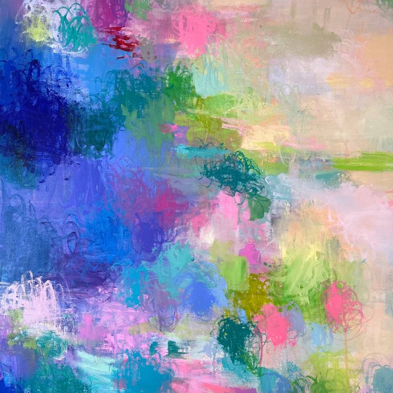 Original Impressionism Abstract Painting by Sandy Dooley