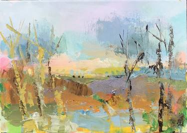 Print of Abstract Landscape Paintings by Sandy Dooley