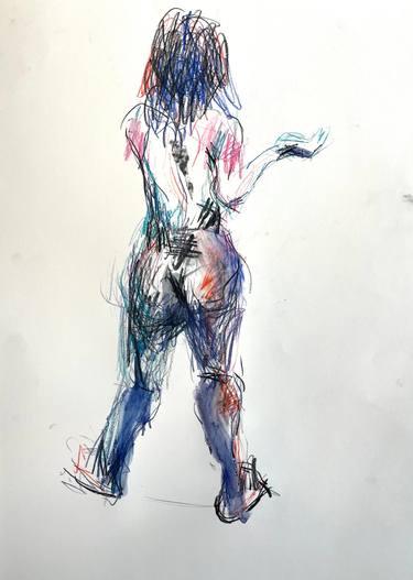 Original Abstract Expressionism People Paintings by Sandy Dooley