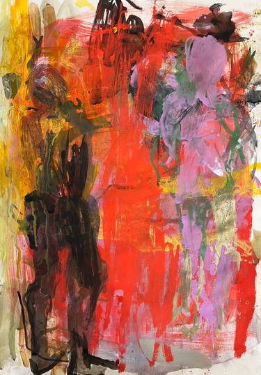 Original Abstract Expressionism People Paintings by Sandy Dooley