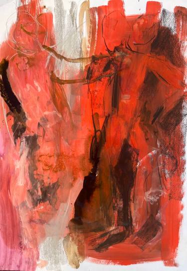 Original Abstract Expressionism People Paintings by Sandy Dooley