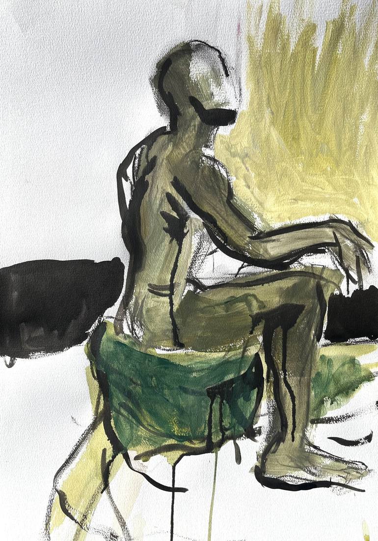 Original Abstract Expressionism People Paintings by Sandy Dooley