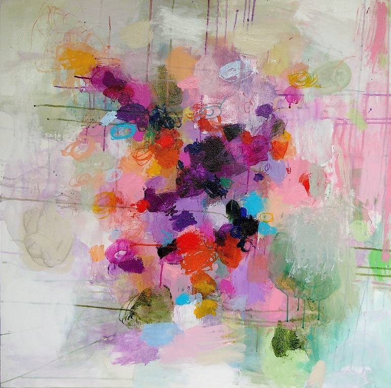 Conversation With My Garden Painting by Sandy Dooley | Saatchi Art