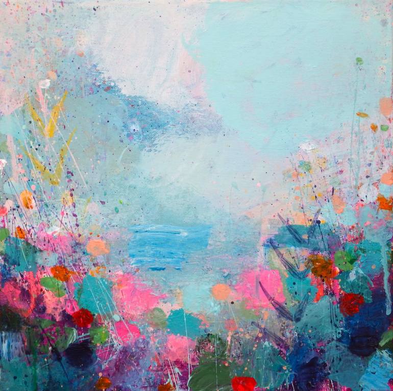 Blue View II Painting by Sandy Dooley | Saatchi Art