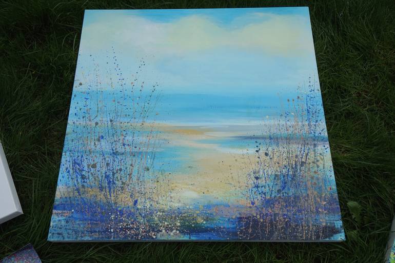 Original Impressionism Beach Painting by Sandy Dooley