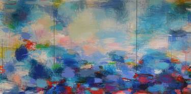Monet Inspired Triptych (commissioned painting - sold) thumb