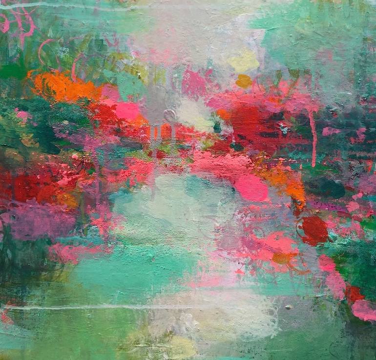 Original Impressionism Abstract Painting by Sandy Dooley