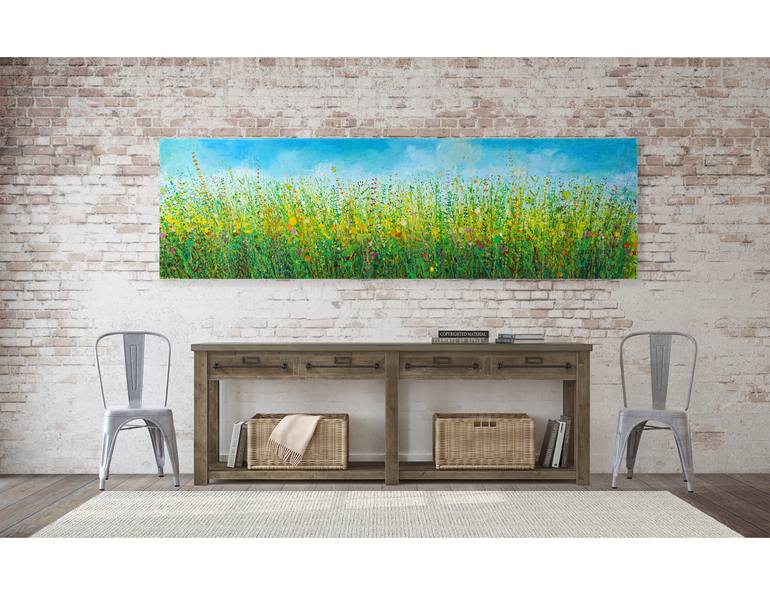 Original Abstract Landscape Painting by Sandy Dooley