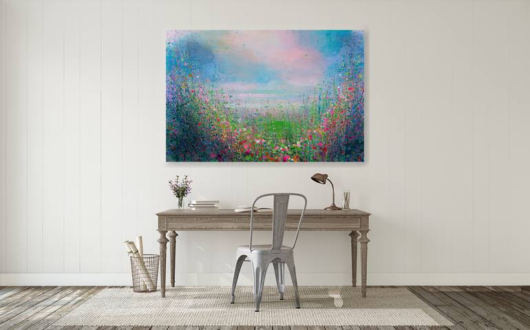 Original Abstract Landscape Painting by Sandy Dooley