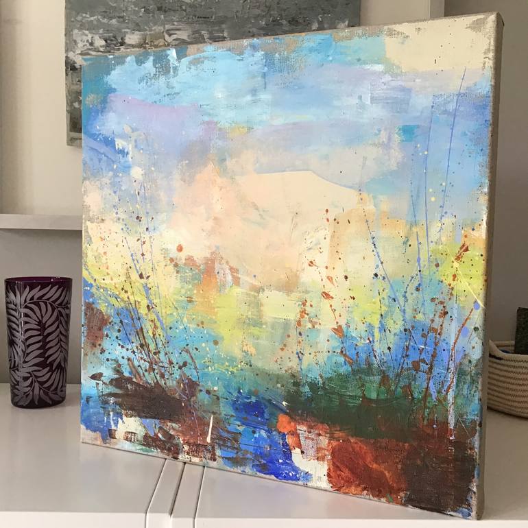 Original Abstract Landscape Painting by Sandy Dooley