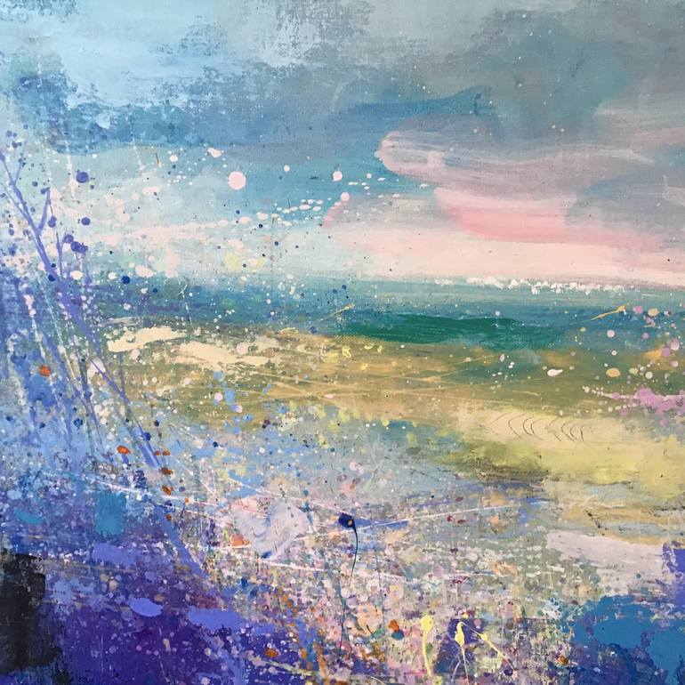 Original Abstract Landscape Painting by Sandy Dooley