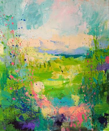 Original Abstract Landscape Paintings by Sandy Dooley