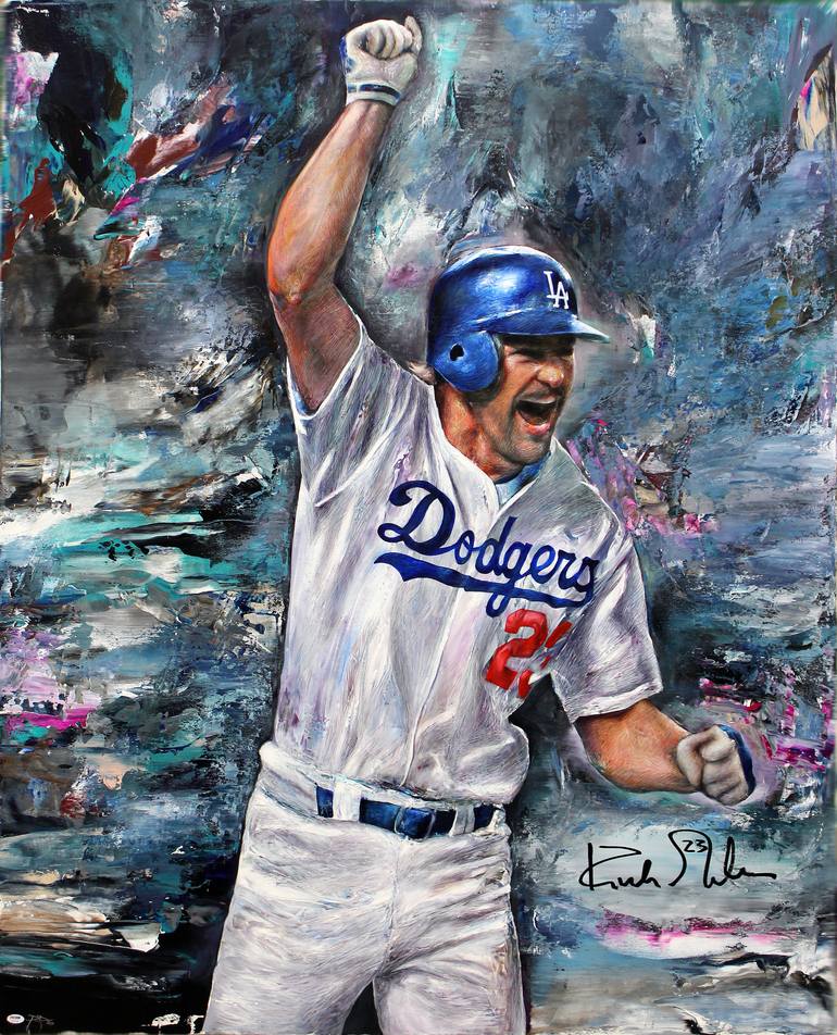 Kirk Gibson '88 (SOLD) Painting by Paul Daniels | Saatchi Art