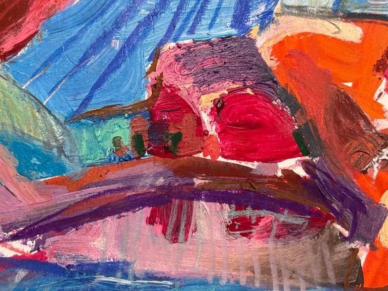 Original Expressionism Landscape Painting by Andrea Doering